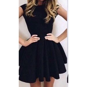 Fit and Flare Black Esther dress  🌟host pick🌟